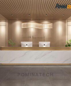 Quầy lễ tân gỗ MDF cao cấp - Phong cách tối giản, tiện nghi, bền bỉ