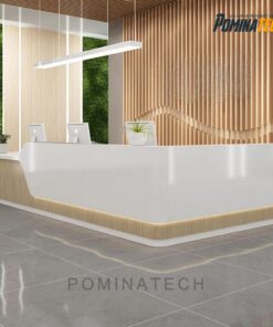 Quầy Lễ Tân Gỗ MDF Cao Cấp, Kiểu Dáng Tinh Tế và Phong Cách Hiện Đại
