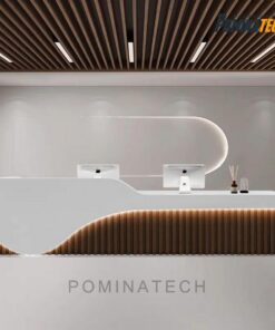 Quầy lễ tân gỗ MDF cao cấp - Thiết kế hiện đại, sang trọng