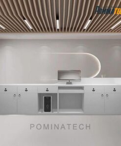 Quầy lễ tân gỗ MDF cao cấp - Thiết kế hiện đại, sang trọng