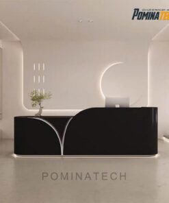 Quầy Lễ Tân Gỗ MDF Độc Đáo, Thiết Kế Mới Lạ, Phù Hợp Cho Văn Phòng Hiện Đại