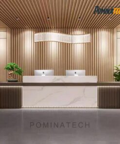 Quầy Lễ Tân Văn Phòng Gỗ MDF – Đẹp, Bền, Giá Tốt