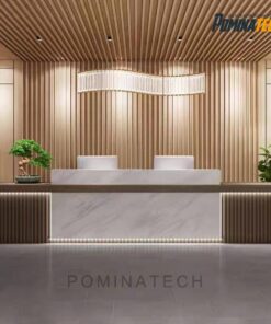 Quầy Lễ Tân Văn Phòng Gỗ MDF – Đẹp, Bền, Giá Tốt