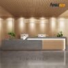 Quầy Lễ Tân Gỗ MDF Sang Trọng, Thiết Kế Hiện Đại Phù Hợp Cho Mọi Không Gian Văn Phòng