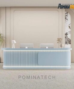 Quầy Lễ Tân Gỗ MDF Thiết Kế Tinh Tế, Phong Cách Hiện Đại