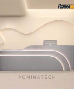 Quầy Lễ Tân Gỗ MDF Tối Giản, Phong Cách Hiện Đại Cho Văn Phòng