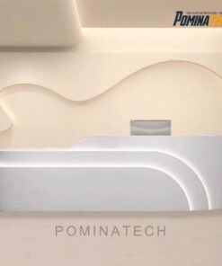 Quầy Lễ Tân Gỗ MDF Tối Giản, Phong Cách Hiện Đại Cho Văn Phòng