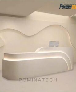 Quầy Lễ Tân Gỗ MDF Tối Giản, Phong Cách Hiện Đại Cho Văn Phòng