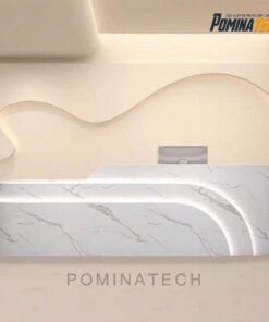 Quầy Lễ Tân Gỗ MDF Tối Giản, Phong Cách Hiện Đại Cho Văn Phòng