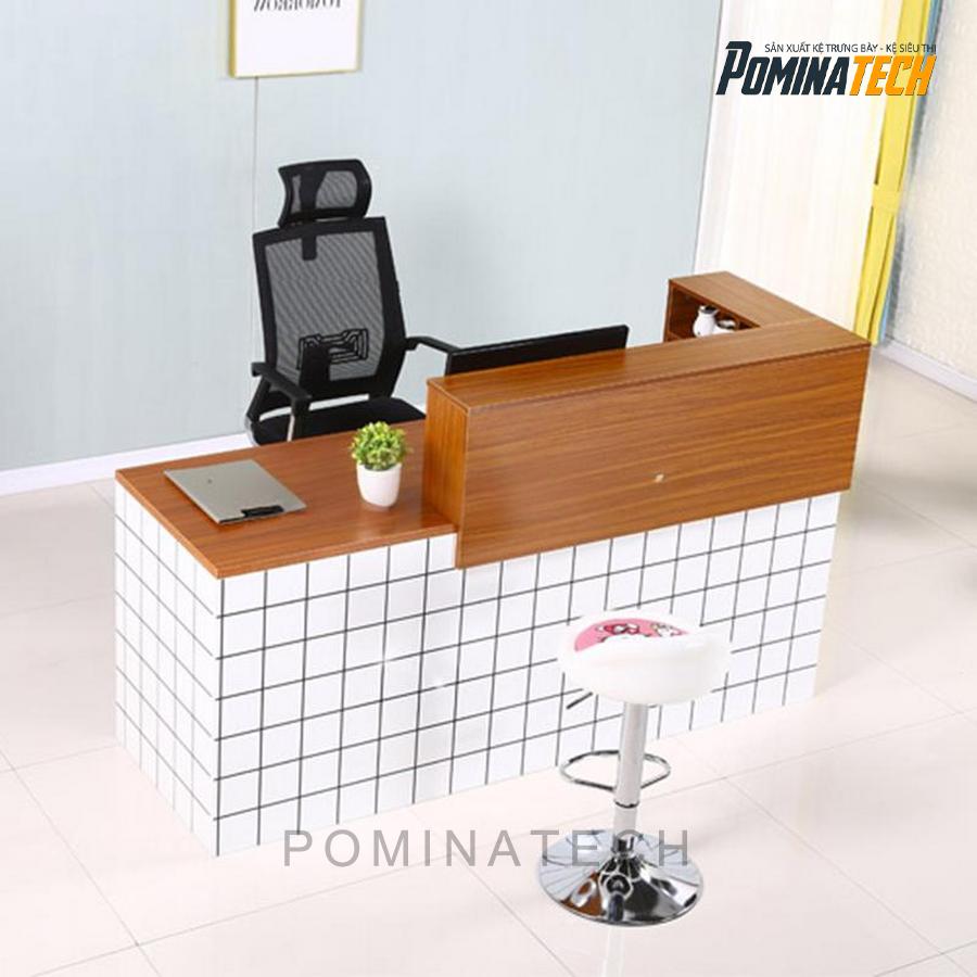 quay le tan hien dai voi kieu dang tinh te Quầy Lễ Tân Hiện Đại Với Kiểu Dáng Tinh Tế – Phù Hợp Cho Không Gian Văn Phòng Sang Trọng