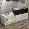 Quầy Lễ Tân Phong Cách Hiện Đại, Tinh Tế Với Đèn LED
