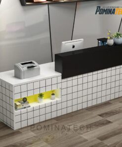 Quầy Lễ Tân Phong Cách Hiện Đại, Tinh Tế Với Đèn LED
