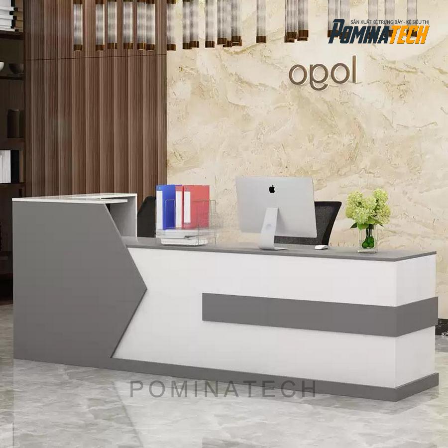 quay le tan sang trong Quầy Lễ Tân Sang Trọng, Phù Hợp Với Mọi Phong Cách Văn Phòng