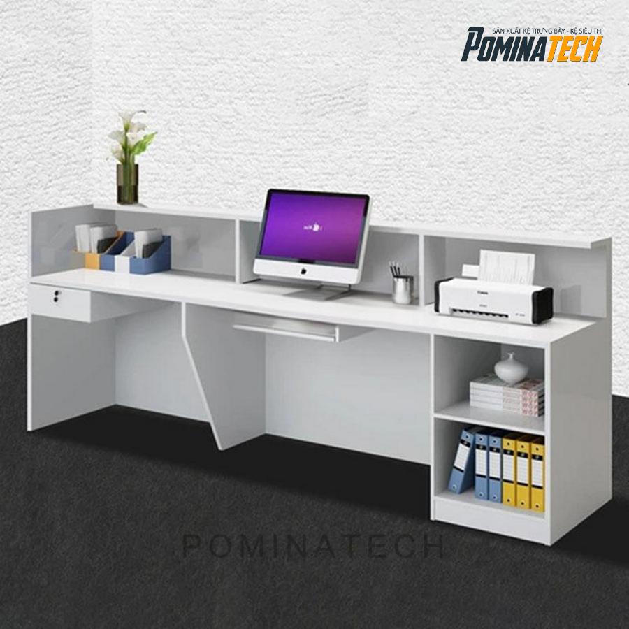 quay le tan sang trong Quầy Lễ Tân Sang Trọng - Thiết Kế Đơn Giản, Phù Hợp Văn Phòng Hiện Đại