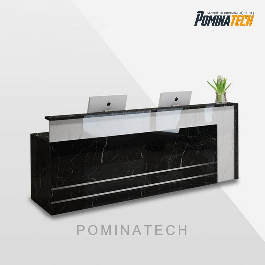 quay le tan sang trong Quầy Lễ Tân Sang Trọng - Thiết Kế Đơn Giản, Phù Hợp Văn Phòng Hiện Đại