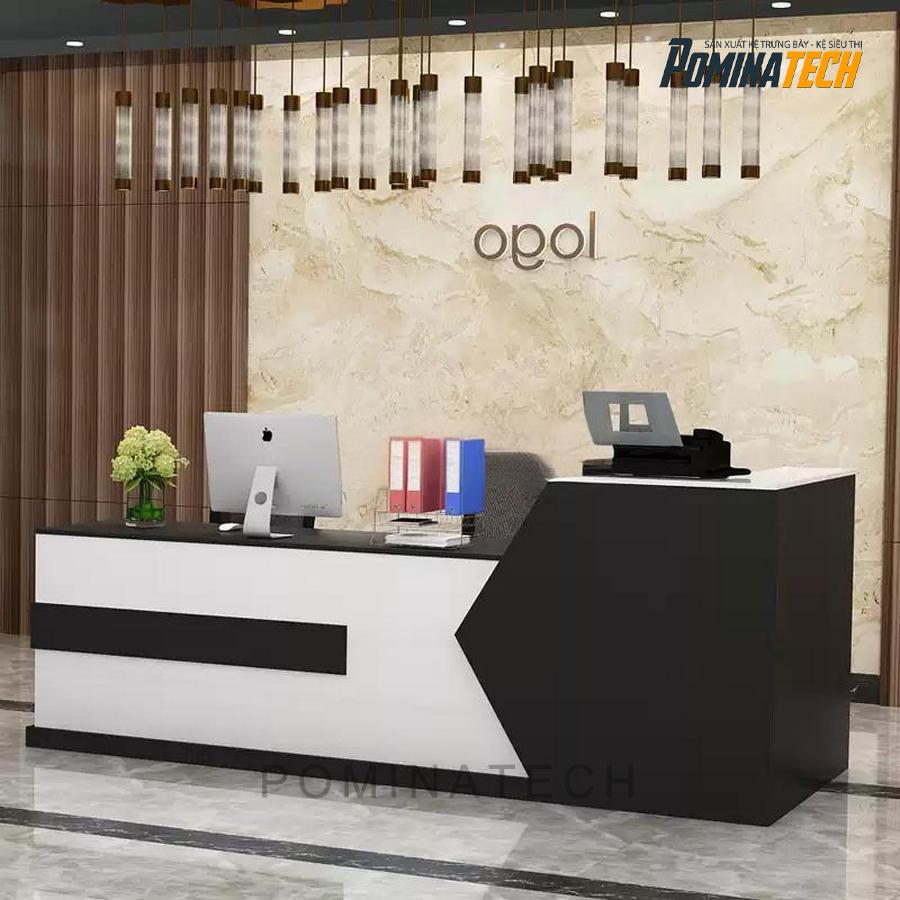 quay le tan sang trong Quầy Lễ Tân Sang Trọng, Phù Hợp Với Mọi Phong Cách Văn Phòng