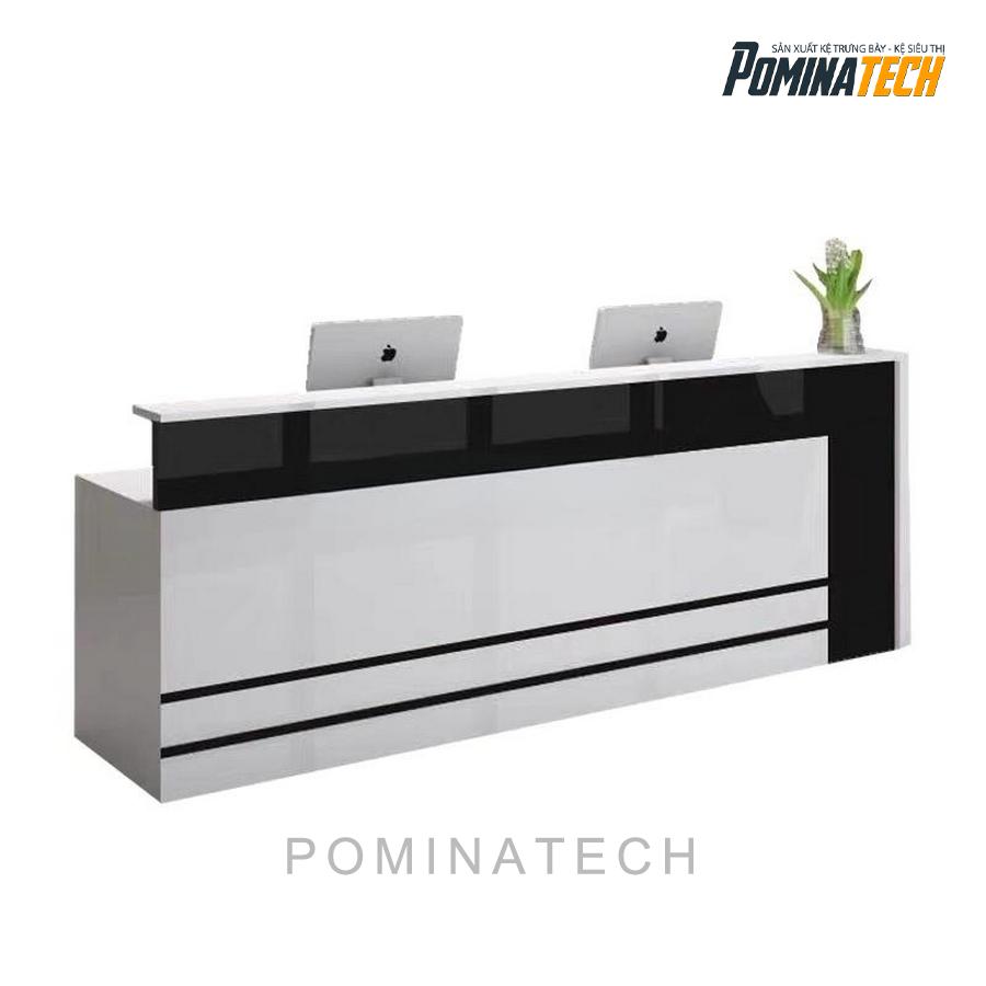 quay le tan sang trong Quầy Lễ Tân Sang Trọng - Thiết Kế Đơn Giản, Phù Hợp Văn Phòng Hiện Đại