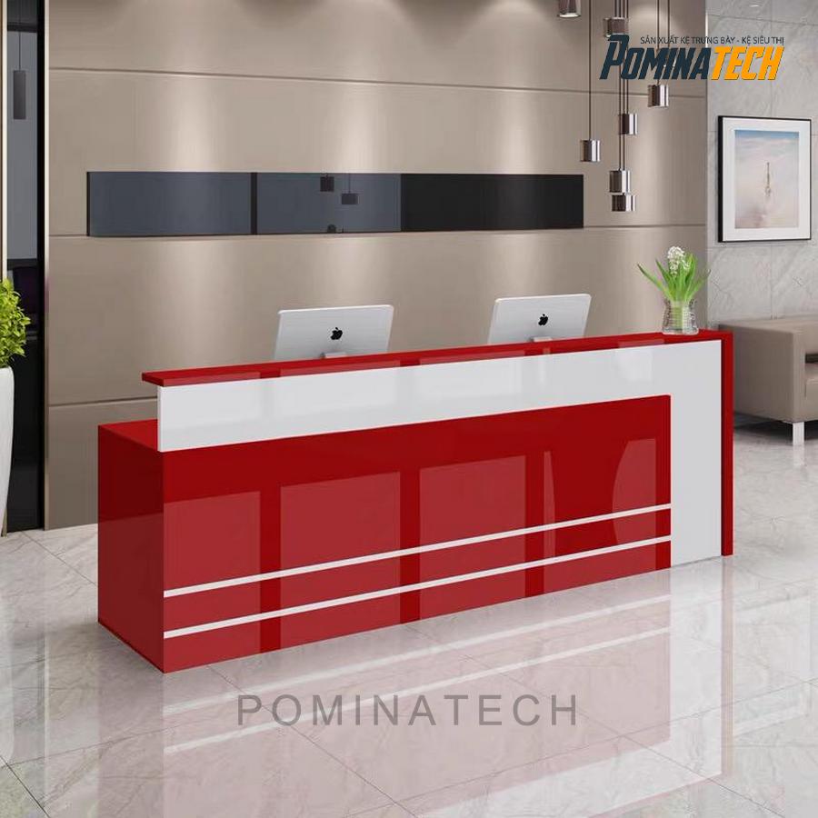 quay le tan sang trong Quầy Lễ Tân Sang Trọng - Thiết Kế Đơn Giản, Phù Hợp Văn Phòng Hiện Đại