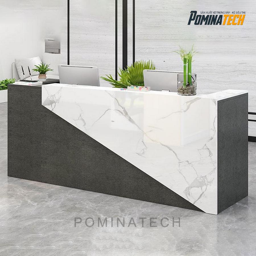 quay le tan tinh te thiet ke chac chan Quầy Lễ Tân Tinh Tế, Thiết Kế Chắc Chắn, Đem Lại Ấn Tượng Mạnh Mẽ