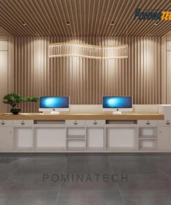 Quầy Lễ Tân Văn Phòng Gỗ MDF Sang Trọng, Hiện Đại – Thiết Kế Tinh Tế, Độ Bền Cao