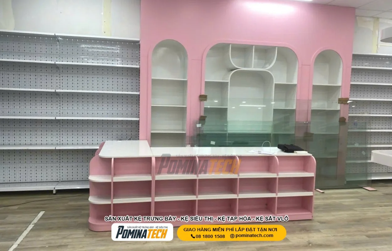 Quầy Thu Ngân Gỗ MDF – Thiết Kế Đẹp, Bền, Giá Tốt