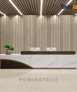 Quầy Tiếp Tân Gỗ MDF Cao Cấp Cho Văn Phòng – Thiết Kế Đẹp, Tinh Tế, Hiện Đại