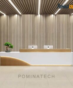 Quầy Tiếp Tân Gỗ MDF Cao Cấp Cho Văn Phòng – Thiết Kế Đẹp, Tinh Tế, Hiện Đại