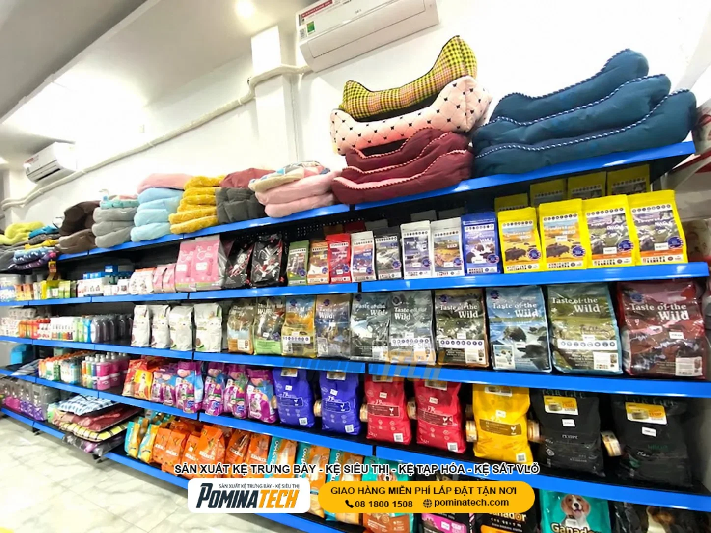 Setup Pet Shop Chuyên Nghiệp Với Kệ Trưng Bày Đồ Thú Cưng
