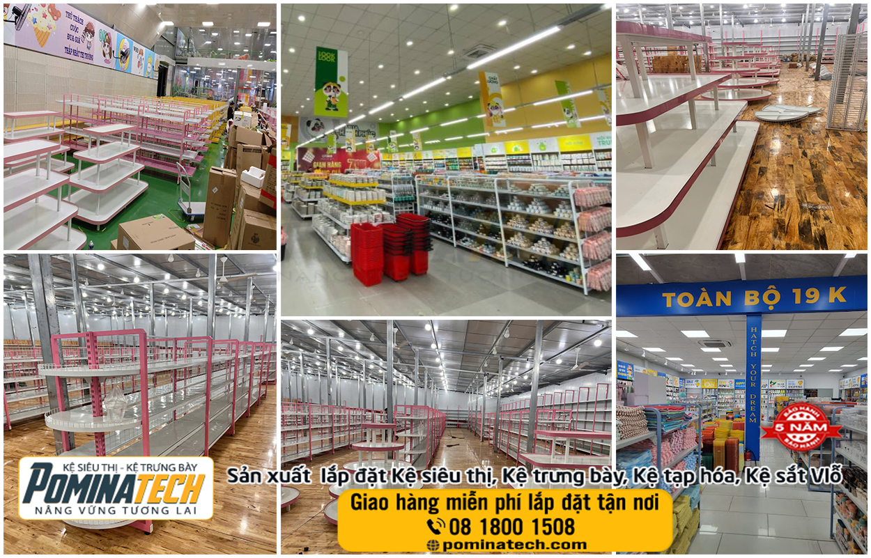 thi công cửa hàng siêu thị đồng giá tại Đồng Nai