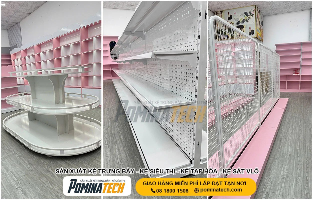 Thi Công Kệ Trưng Bày Rau Củ Quả Bền Đẹp, Chắc Chắn, Giá Tốt