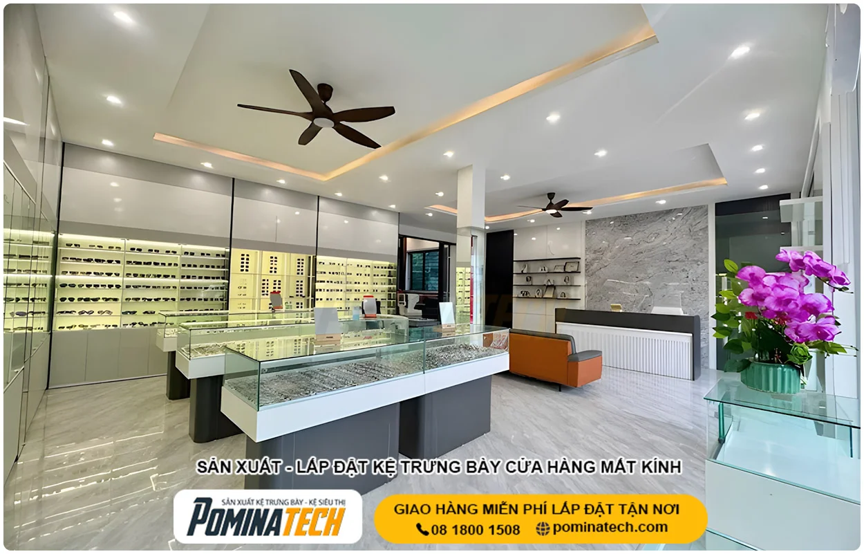 Thiết Kế Cửa Hàng Mắt Kính Nhỏ Đẹp, Tối Ưu Diện Tích Và Công Năng