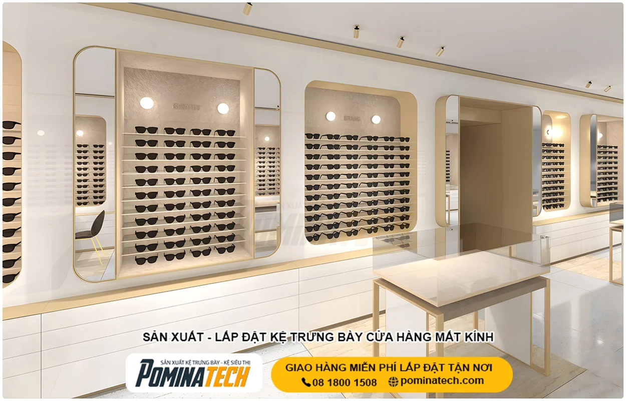 Thiết Kế Cửa Hàng Mắt Kính Nhỏ Đẹp, Tối Ưu Không Gian