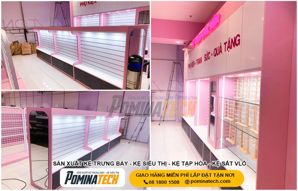 Thiết Kế Cửa Hàng Phụ Kiện Hiện Đại, Tối Ưu Mặt Bằng Hiệu Quả