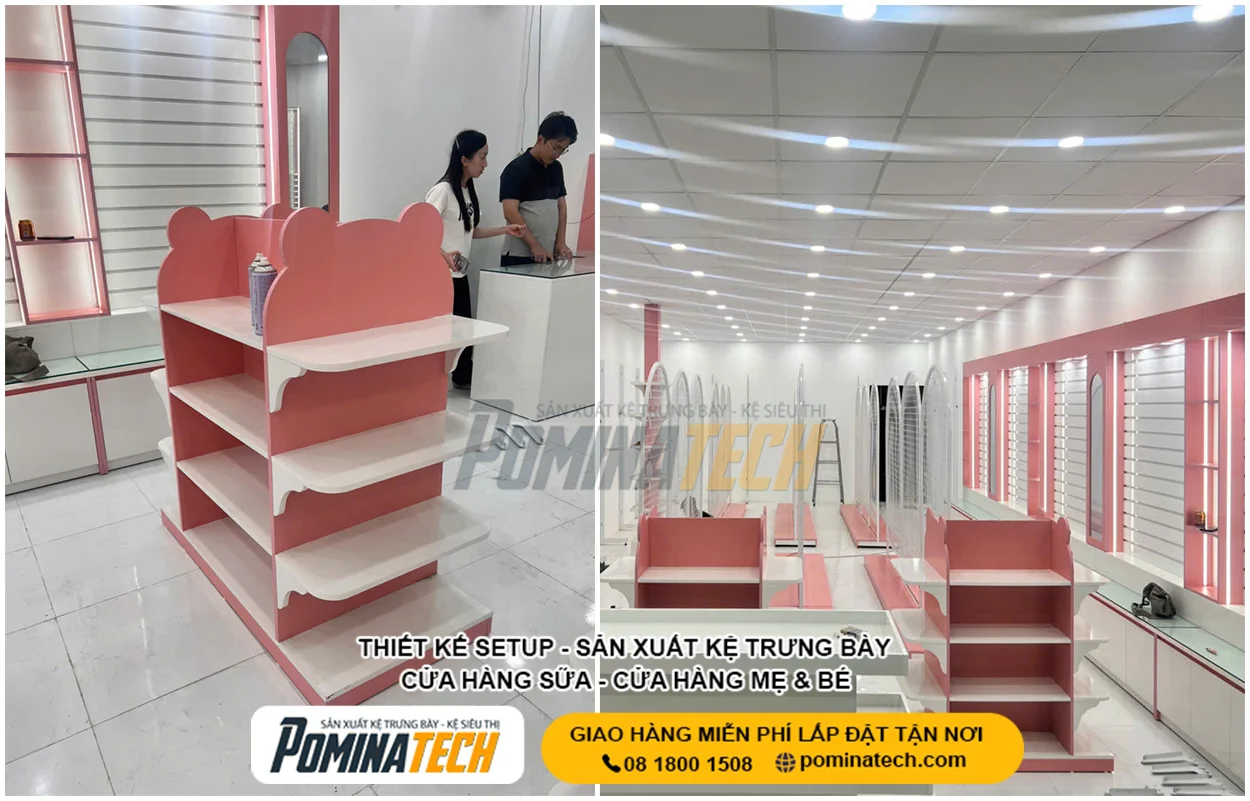 Thiết Kế Cửa Hàng Sữa Hiện Đại Cho Chủ Shop Kinh Doanh Hiệu Quả
