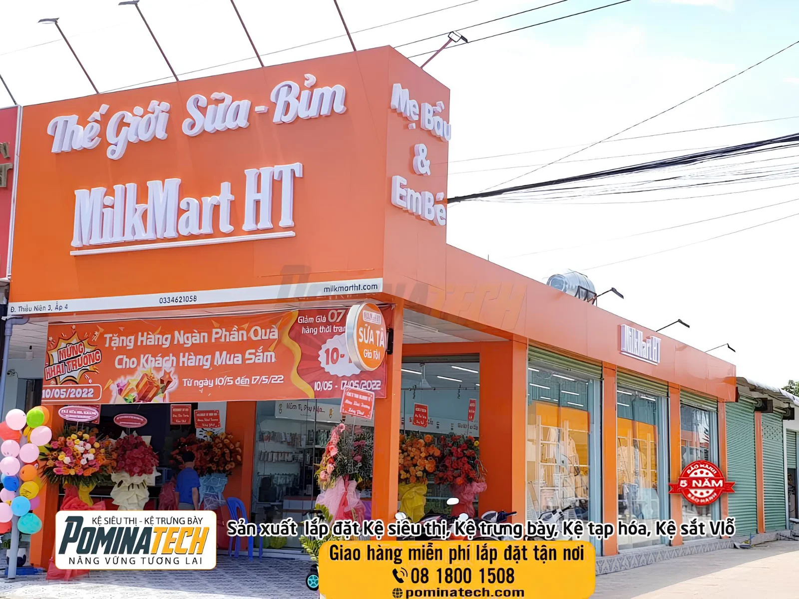 Thiết Kế Cửa Hàng Sữa Hiện Đại, Tối Ưu Không Gian Trưng Bày