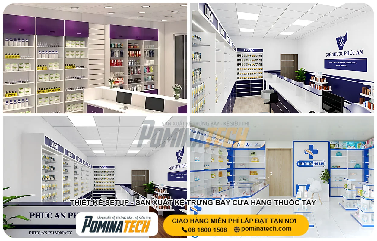 Thiết Kế Cửa Hàng Thuốc Tây Đẹp Chuẩn Ngành Dược, Tối Ưu Công Năng