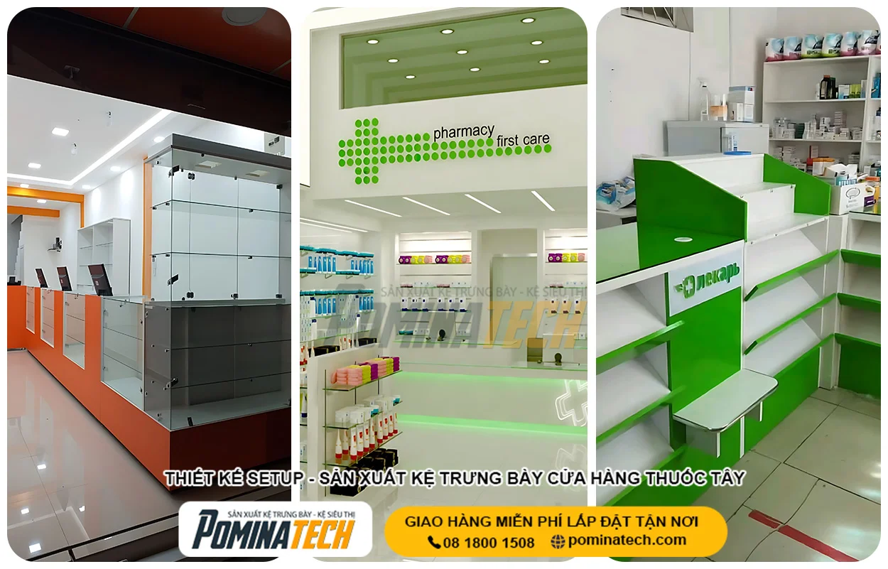 Thiết Kế Cửa Hàng Thuốc Tây Đẹp, Hiện Đại Và Tối Ưu Không Gian