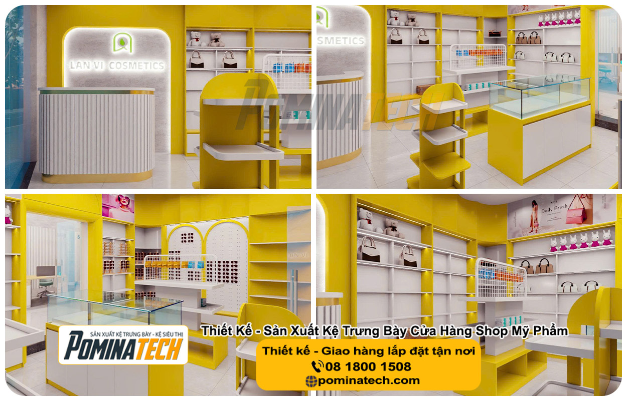 Thiết kế Decor Shop Mỹ Phẩm Tại Định Mỹ An Giang