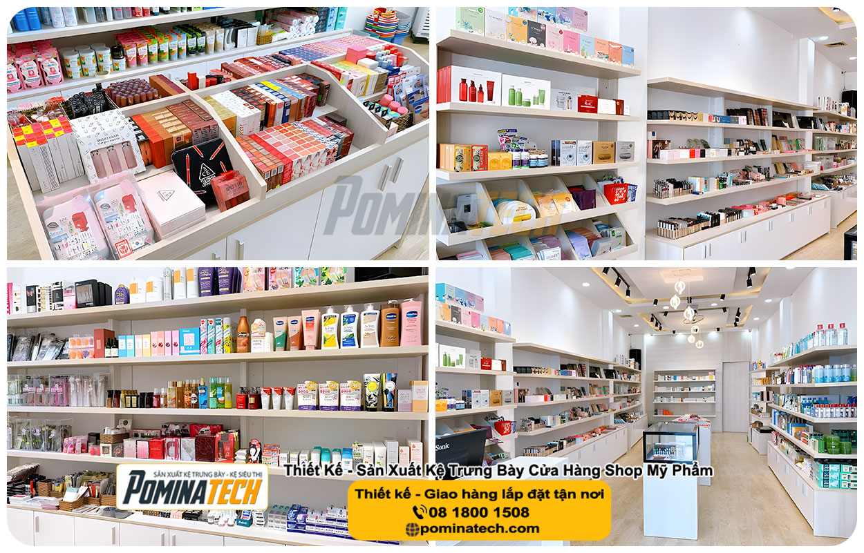 Thiết kế Decor Shop Mỹ Phẩm Tại Đông Hiệp Tp. Cần Thơ