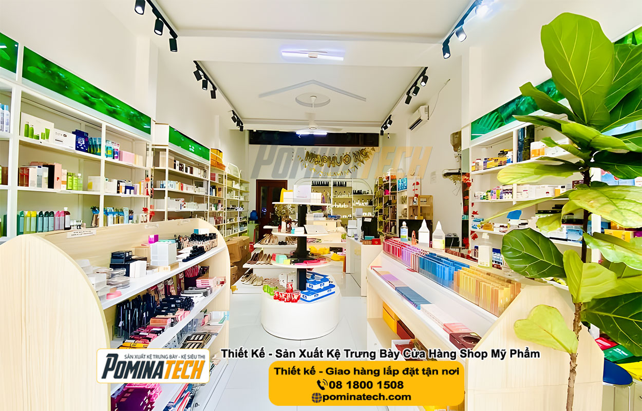 Thiết kế Decor Shop Mỹ Phẩm Tại Đông Hiệp Tp. Cần Thơ