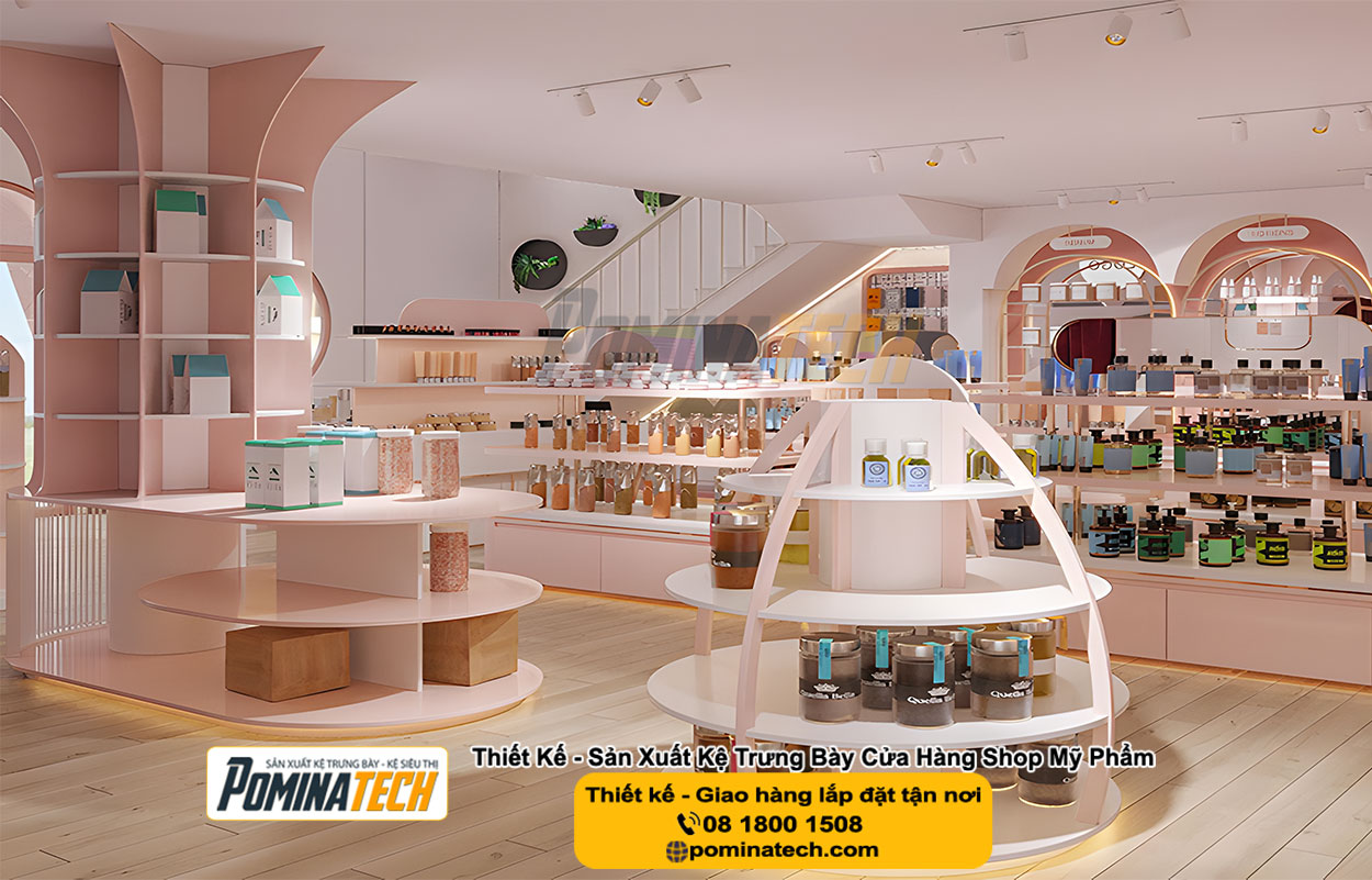 Thiết kế Decor Shop Mỹ Phẩm Tại Đông Hòa An Giang