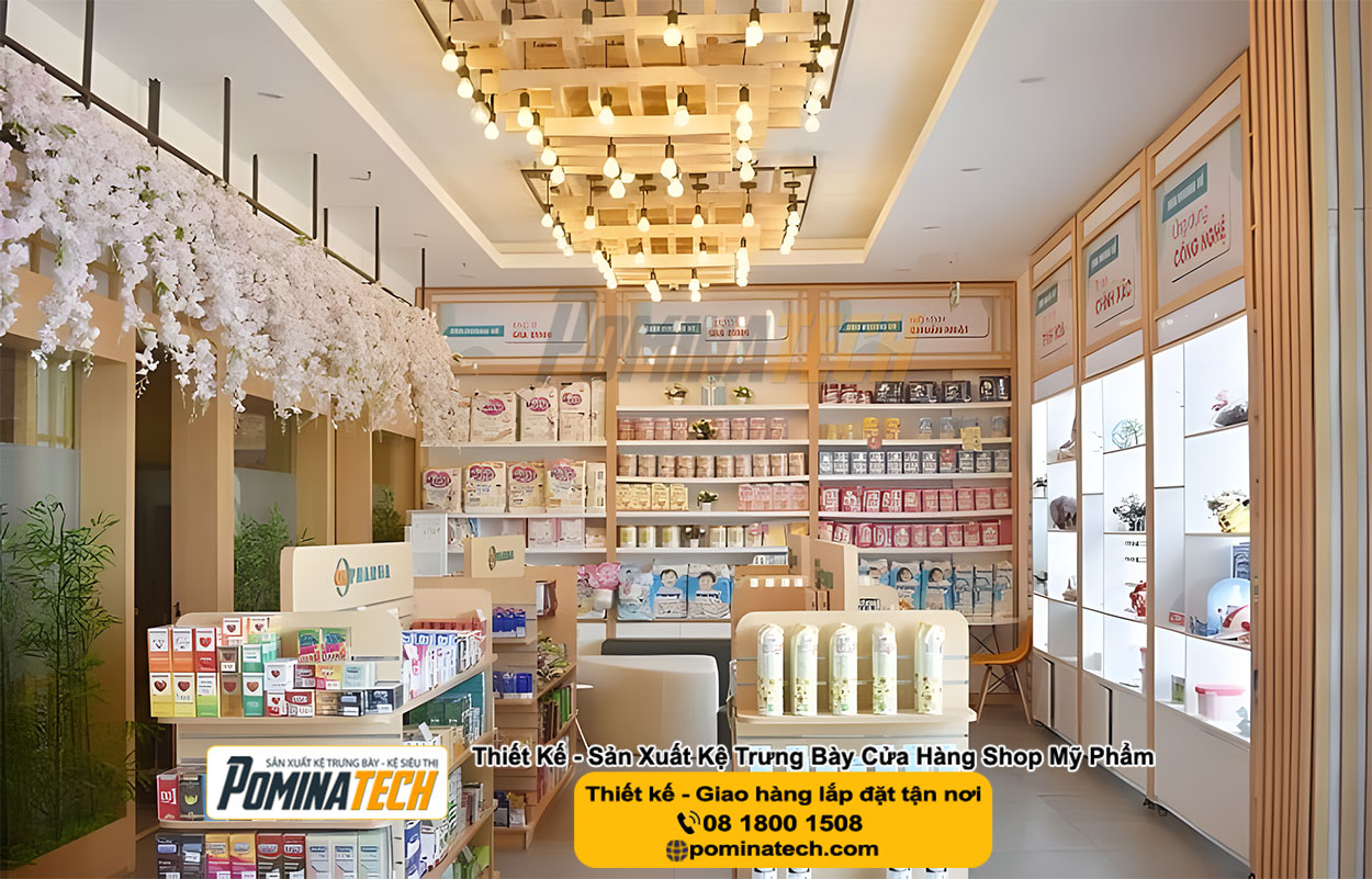 Thiết kế Decor Shop Mỹ Phẩm Tại Đông Hòa An Giang