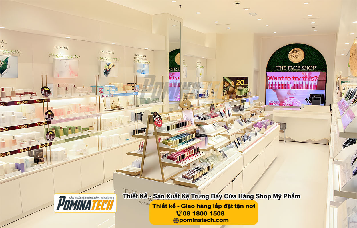 Thiết kế Decor Shop Mỹ Phẩm Tại Hội An An Giang