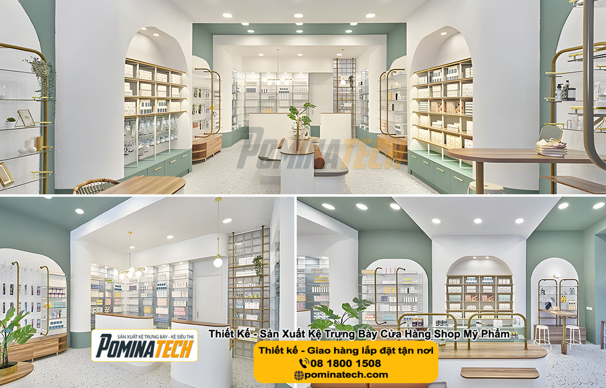 Thiết kế Decor Shop Mỹ Phẩm Tại Kiên Hải An Giang