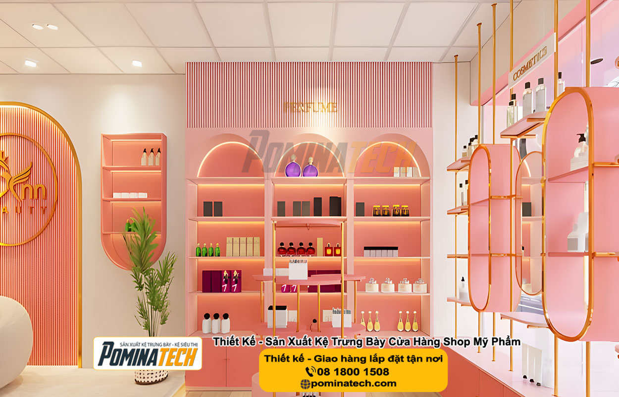 Thiết kế Decor Shop Mỹ Phẩm Tại Núi Cấm An Giang