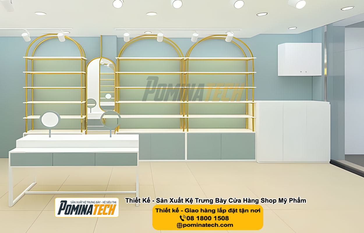 Thiết kế Decor Shop Mỹ Phẩm Tại P. Cái Khế Tp. Cần Thơ