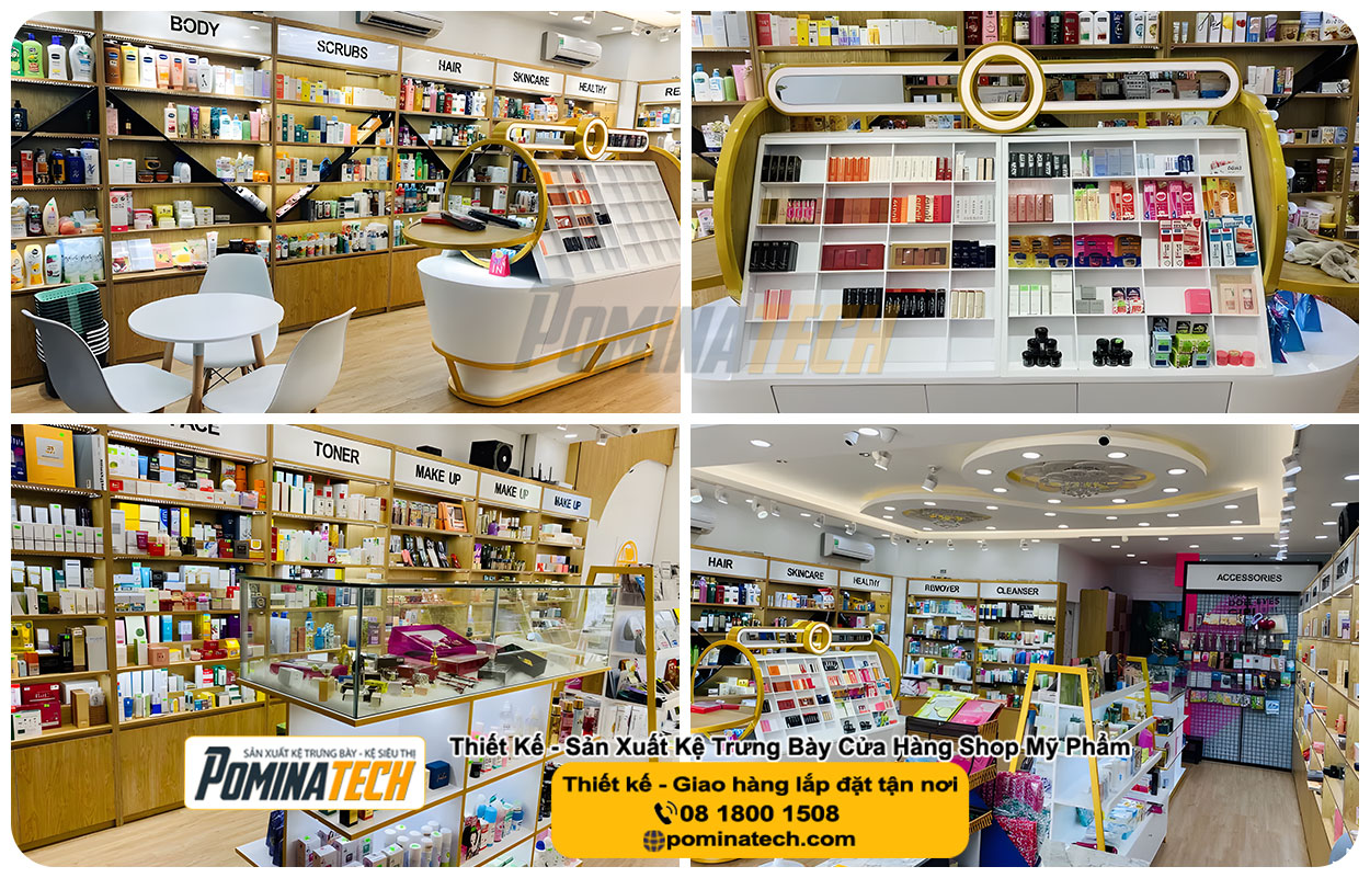 Thiết kế Decor Shop Mỹ Phẩm Tại P. Châu Đốc An Giang