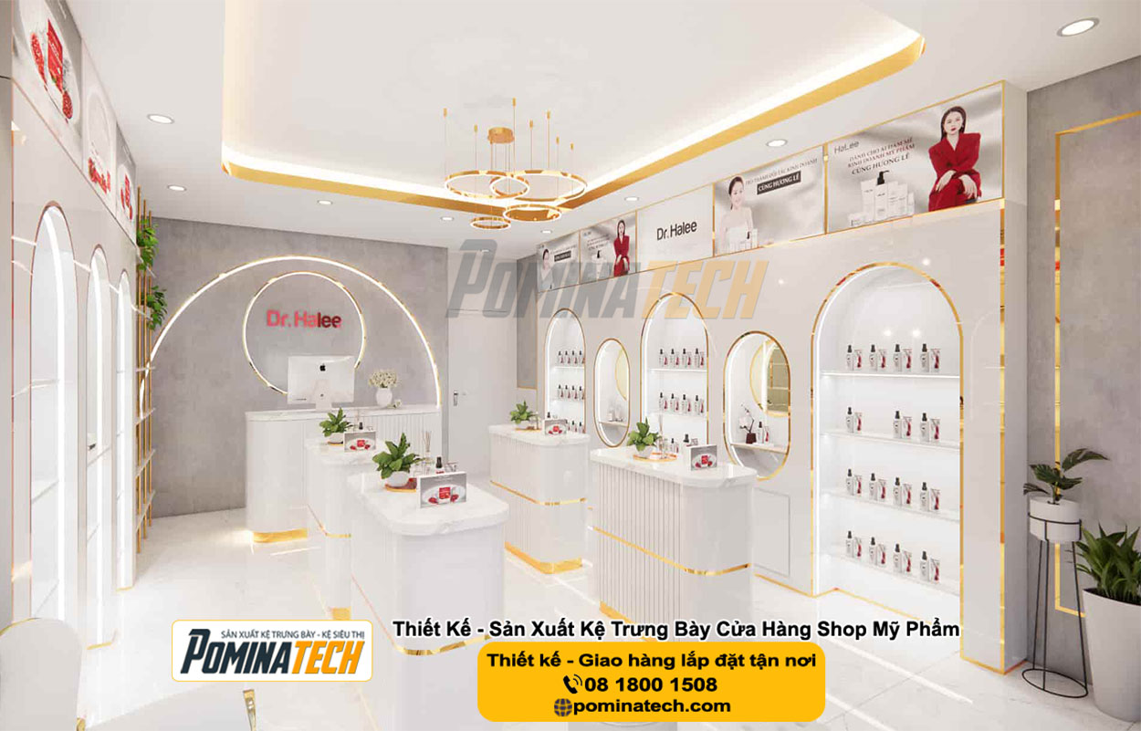 Thiết kế Decor Shop Mỹ Phẩm Tại P. Đại Thành Tp. Cần Thơ