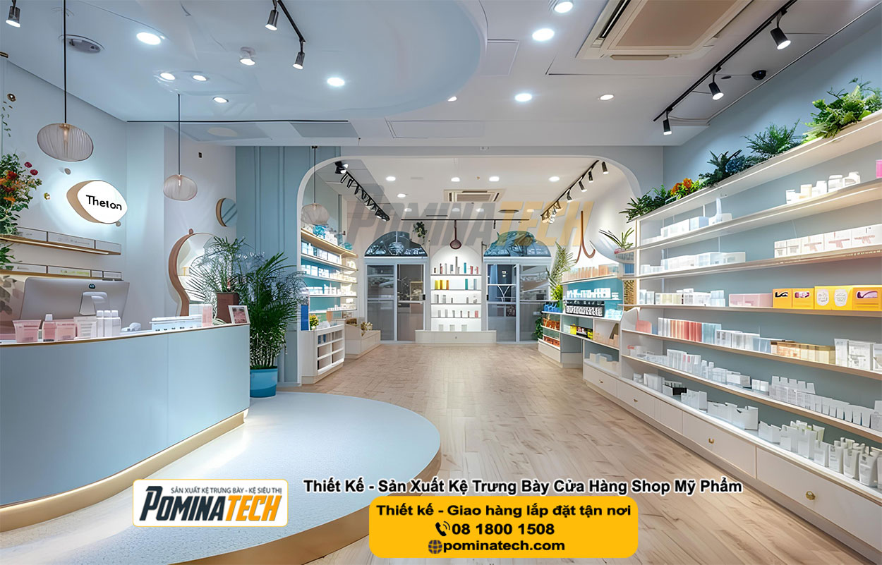 Thiết kế Decor Shop Mỹ Phẩm Tại P. Long Xuyên An Giang