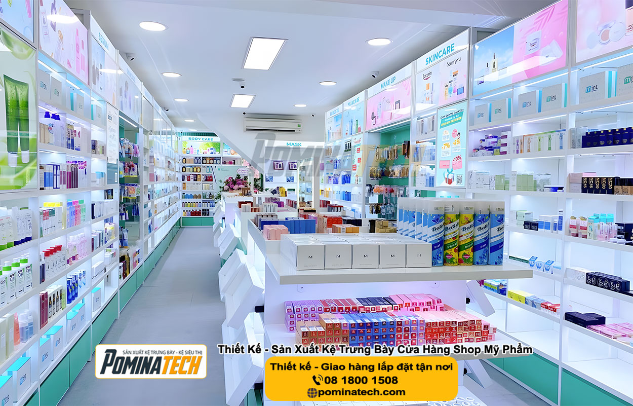 Thiết kế Decor Shop Mỹ Phẩm Tại P. Mỹ Xuyên Tp. Cần Thơ